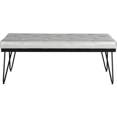 Marcella Gray and Black Bench