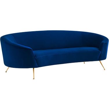 Marchesa Upholstered Performance Velvet Sofa In Navy