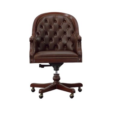 Marcio Desk Chair In Dark Brown