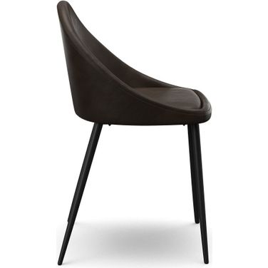 Marco Vegan Leather Chairs Set of 2 In Tobacco