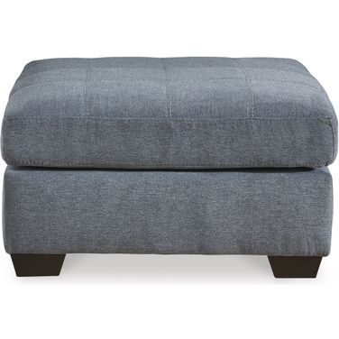 Marelton Oversized Accent Ottoman In Denim
