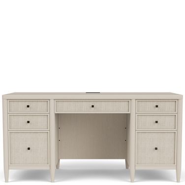 Maren Executive Desk In White Sand