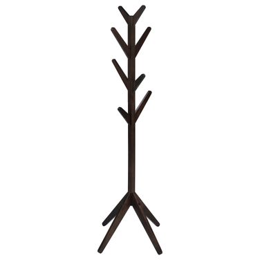 Margaret Solid Wood Coat Rack Clothing Hanger In Cappuccino