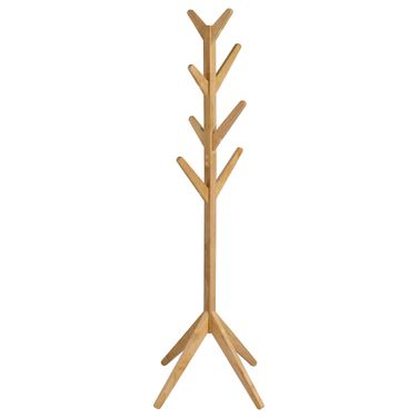 Margaret Solid Wood Coat Rack Clothing Hanger In Natural Oak