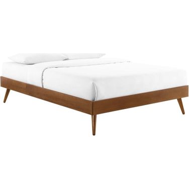 Margo Queen Wood Platform Bed Frame In Walnut