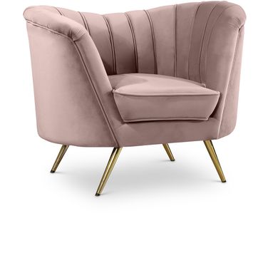 Margo Velvet Chair In Pink
