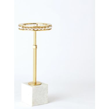Margot Side Table In Brass
