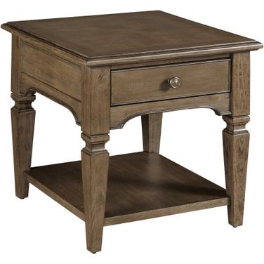 Maribelle Rectangular Drawer End Table In Dusk