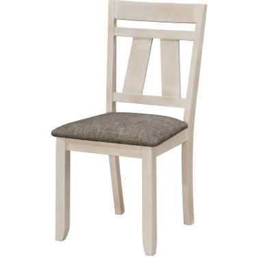 Maribelle Side Chair Chalk Set of 2 In Warm Grey