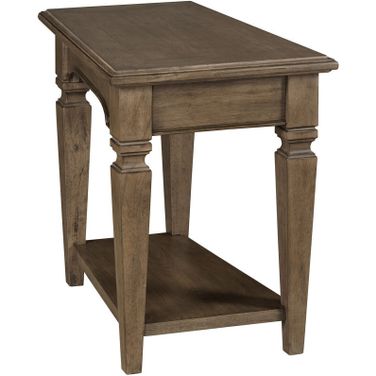 Maribelle Wedge Chairside Table In Dusk