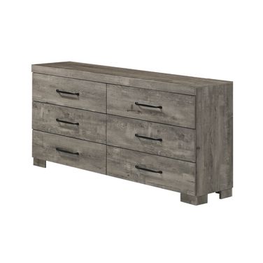 Maricela MDF Solid Wood Dresser in Antique Gray
