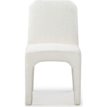 Maricelle Boucle Dining Chair Set of 2 In Ivory