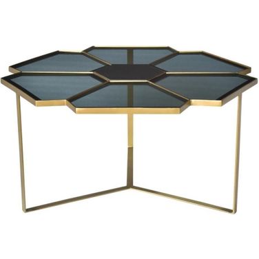 Mariel Cocktail Table In Gold