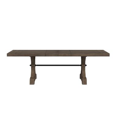 Marietta Dining Table with 2x12 Inch Leaves In Medium Brown