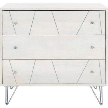 MariGold 3 Drawer Chest in White Wash