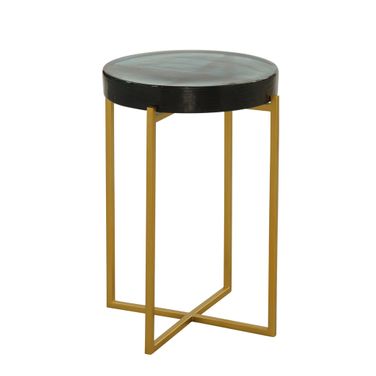 Marilee Accent Table In Blue and Gold