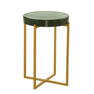Marilee Accent Table In Gold and Green