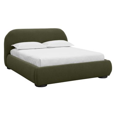 Marin King Platform Bed In Copenhagen Olive