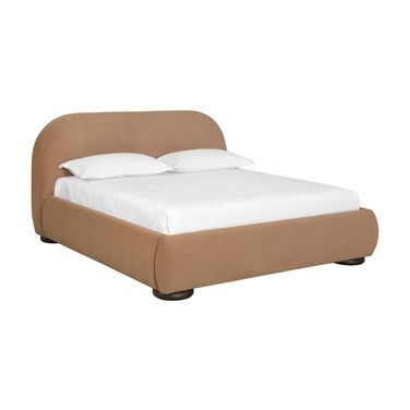 Marin King Platform Bed In Kona Camel