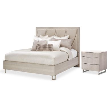 Marin Panel Bedroom Set In Greige