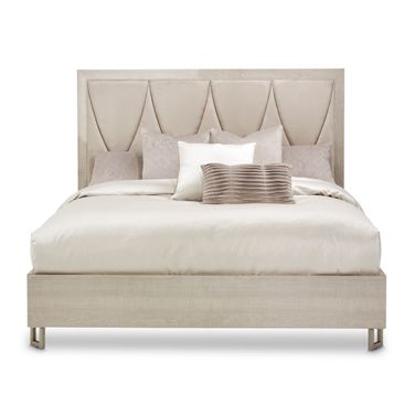Marin Queen Panel Bed In Greige
