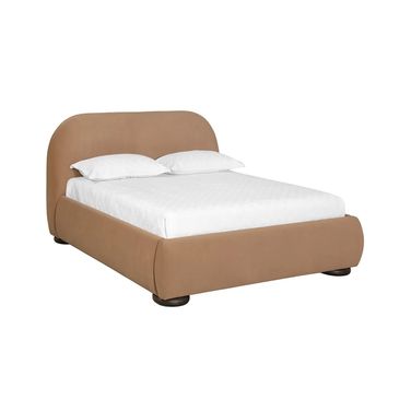 Marin Queen Platform Bed In Kona Camel