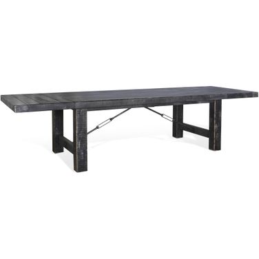 Marina Black Sand Extension Dining Table In Black