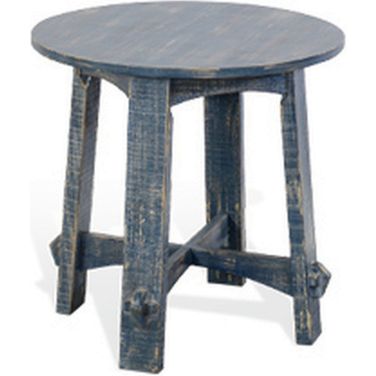 Marina End Table In Ocean Blue