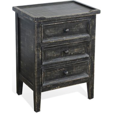 Marina End Table In Sand Black