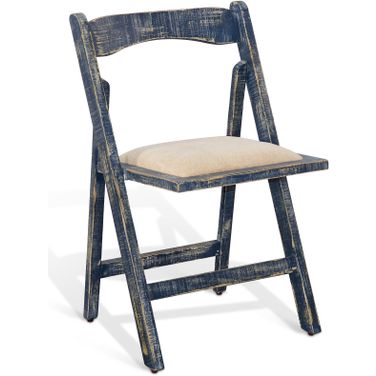 Marina Folding Dining Chair Set of 2 In Ocean Blue