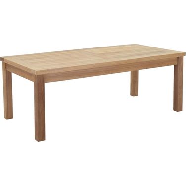 Marina Natural Outdoor Patio Teak Rectangle Coffee Table
