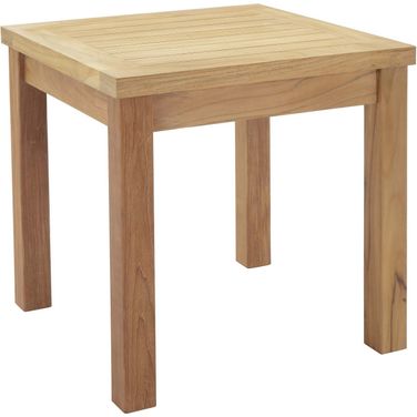 Marina Natural Outdoor Patio Teak Side Table