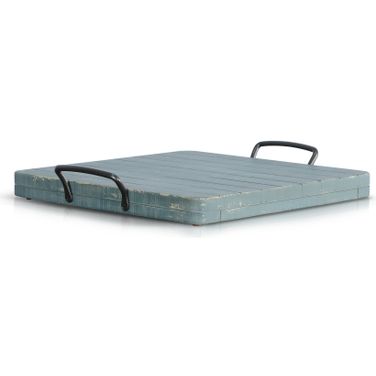 Marina Ottoman Tray In Sea Grass