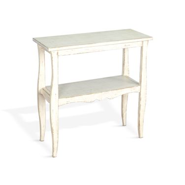 Marina Side Table In White Sand