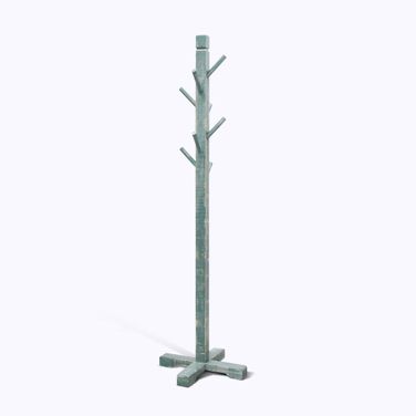 Marina Solid Wood Hat Rack with 8-Prong Hooks In Sea Grass