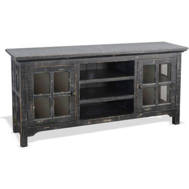 Marina TV Console In Sand Black