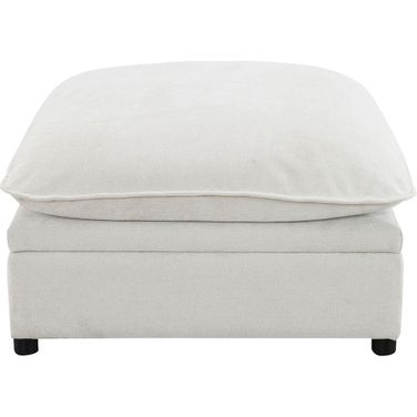 Marisa Modular Ottoman with Storage In Beige Boucle