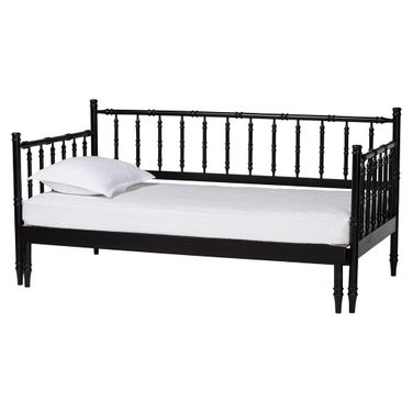 Marisela Expandable Twin to King Daybed with Spindle Frame In Black