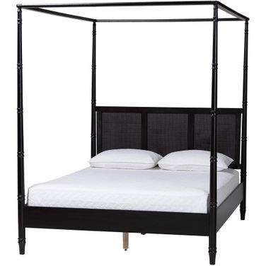 Marisela King Canopy Bed In Black