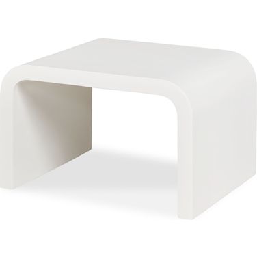 Mark Outdoor Small Cocktail Table In White