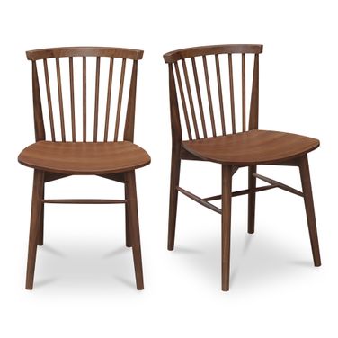 Marley Dining Chair Set of 2 In Walnut