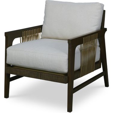 Marley Lounge Chair In Brown and Flax