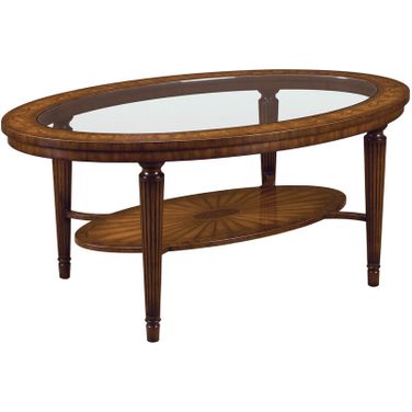Marquetry Cocktail Table In Mahogany