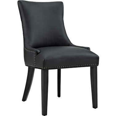 Marquis Black Faux Leather Dining Chair