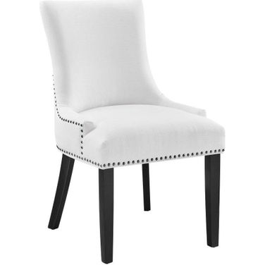 Marquis White Fabric Dining Chair