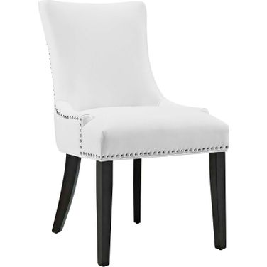Marquis White Faux Leather Dining Chair