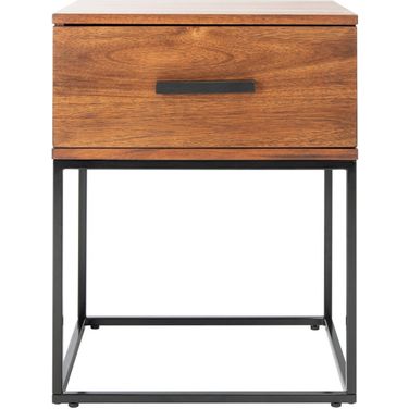 Marquise 1 Drawer Nightstand in Brown
