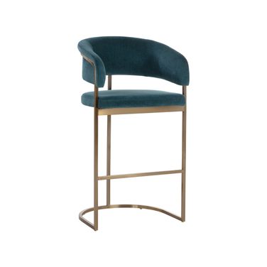 Marris Barstool In Gold and Danny Teal