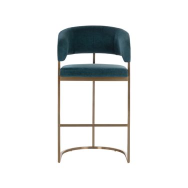 Marris Barstool In Gold and Danny Teal