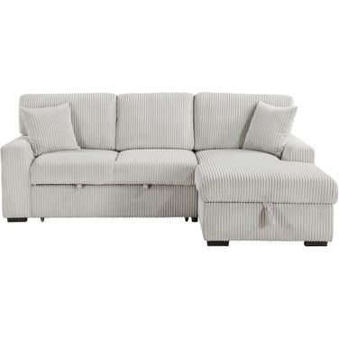 Marsh 2-Piece Sectional with Right Chaise In Gray